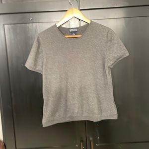 Lands End gray short sleeve top